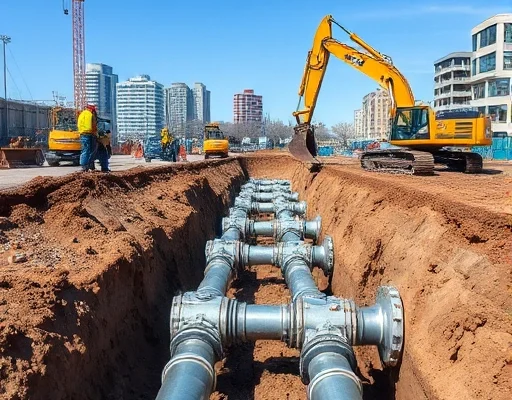 Обновление трубопроводов водоснабжения